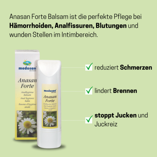 Anasan Forte Analpflege | bei Hämorrhoiden | bei wunden Stellen im Intimbereich – Bild 2