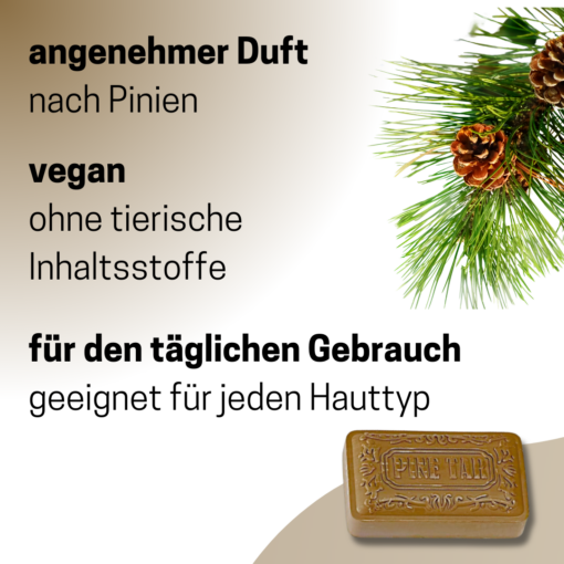Kiefer-Teerseife, 3er-Pack – Bild 4