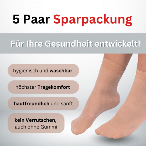 Diabetiker-Söckchen, 5er-Sparset – Bild 5