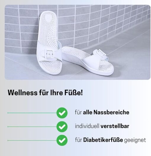 Detailansicht Massage-Pantolette