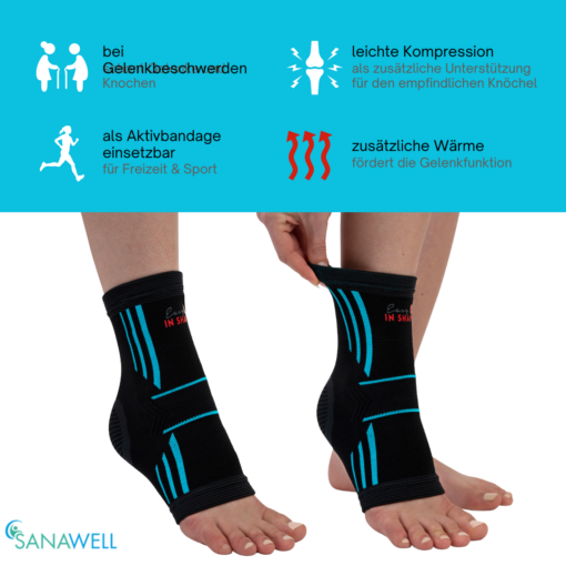 Knöchelbandage, elastisch | Universalgröße – Bild 5