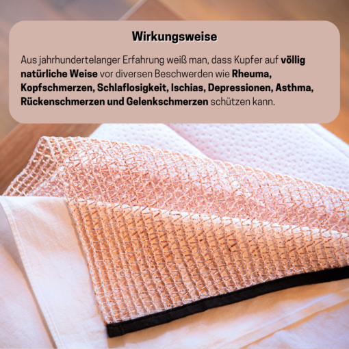 Kupfermatte Strahlenschutz Matratzenauflage – Bild 3